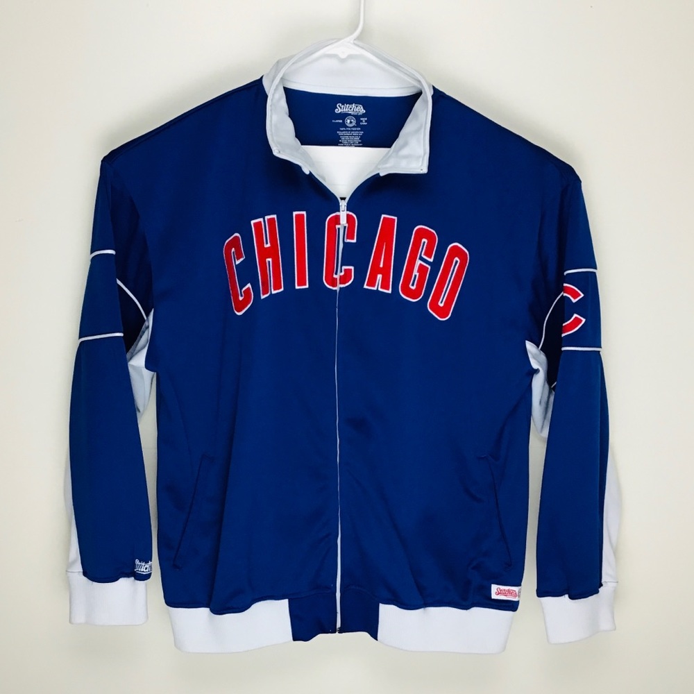 Stitches Chicago Cubs Major League Baseball MLB full zip track jacket XL
